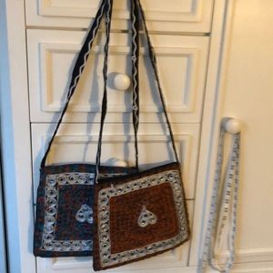 Brand new cultural handbags (2 ) -  very intricate design work - artistic